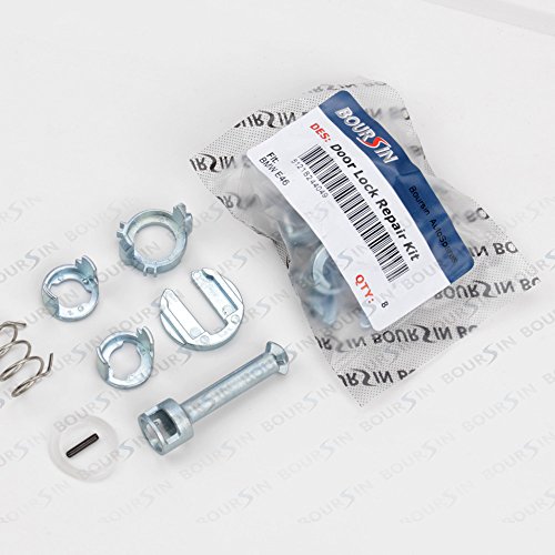 Door Lock Cylinder Barrel Repair Kit fit 1998-2006 BMW E46 323i 323c 323ci 325i 325xi 325c 325ci 328i 328c 328ci 330i 330xi 330c 330ci M3 Front L/R Side