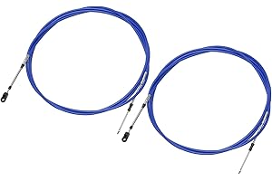 REPAIROCK Universal 500cm 16FT 33C/3300 Marine Boat Throttle Shift Control Cable Blue with Fastening Head for Yamaha Outboard