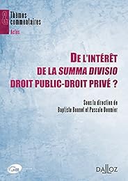 De l'intérêt de la summa divisio droit public-droit privé ?