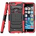 iPhone 6s Case ,i-Blason Prime [Kickstand] Also Fit Apple iPhone 6 Case (4.7) Dual Layer Holster Cover with [Locking Belt Swivel Clip] (Red)