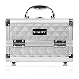 SHANY Mini Makeup Train Case With Mirror - Silver