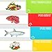 Flexible Cutting Board Mats Set, HISRAY Premium Plastic Chopping Board Easy to Clean, 4 Colored Reversible & Eco Friendly Mats with Food Icons Extra Large Size 15'' x 12'' for Kitchen Bar,BBQ,Boat,RV