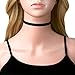Cougar's Choice® Black Velvet Choker with Wide Black Velvet(1cm)