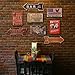 Ochoice Bar Signs Retro Arrow Embossed Metal Signs for Wall Decoration
