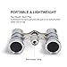 Uarter Opera Glasses Theater Vintage Binoculars with Chain Necklace Gray-Silver