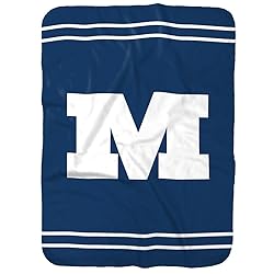 Millikin University Primary Logo Stripes Sherpa