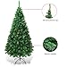 Goplus 6ft Artificial Christmas Tree with Solid Metal Stand for Holiday Indoor and Outdoor Decoration, Green
