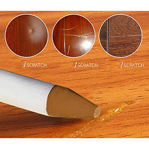 Yunhigh Furniture Markers Touch Up Wood Repair Markers and Wax Sticks Crayons with Sharpener for Stains, Scratches, Wood Floors, Tables, Desks, Carpenters, Bedposts, Touch Ups, Cover Ups - Set of 13