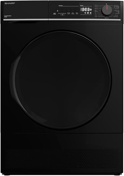 Sharp KD--EN 8kg Condenser Tumble Dryer Black B Energy