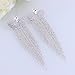 Butterfly Tassels Dangle Wedding Earrings for Women or Bridesmaids Bling Earring, Austrain Crystal Earrings For Girl or Bride M&M Jewelry minmin