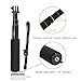 Luxebell Selfie Stick Telescopic Pole Pocket Purse Size with Phone Clip Holder for Gopro Hero 7 6 5, Session 5, Hero 4/3+/3/2 and Cellphone 6.6