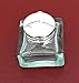 Madison Bay Company Square Clear Glass Mini Inkwell, 1.75 Inches Square X 1.75 Inches Tall