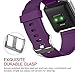Fitbit Blaze Accessories Classic Band Small, UMTele Soft Silicone Replacement Sport Strap Band with Quick Release Pins for Fitbit Blaze Smart Fitness Watch Plum, Frame Not Included (5.5