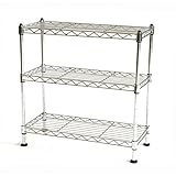 Seville Classics 3-Tier UltraZinc Cabinet Organizer, 7.5" D x 17.5" W x 18.5"H (Kitchen)