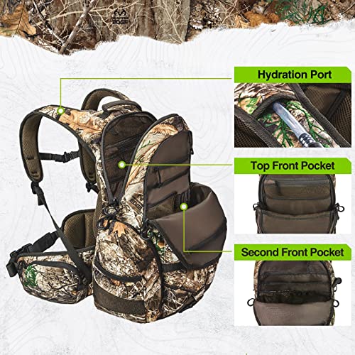 TIDEWE Hunting Backpack, Waterproof Camo Hunting Pack with Rain Cover