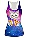 RAISEVERN Galaxy Pizza Cat Print Cute Funny Design Tank Tops Vest Shirts