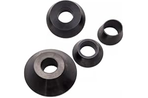 DOMINTY Coats Wheel Balancer 4 Pcs Standard Taper Cone Set - 40mm Shaft #45 Carbon Steel