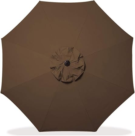Amazon Com Bayside 21 Patio Umbrella Replacement Canopy 8 Ribs 9 Ft Umbrella Canopy Replacement Vented Canopy Polyester Fabric Uv Protection 9 Coffee Garden Outdoor