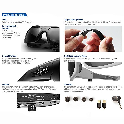 Top 10 Best Bluetooth Sunglasses with Camera Reviews 20192020 on