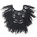 Luwigs 12 Inch Afro Kinky Curly 4B 4C Clip in Hair Extensions Natural Color 7Pcs/Set Brazilian Virgin Human Hair Clip Ins for Black African American Women