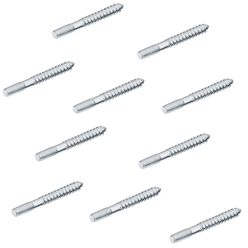 Gedotec Hanger bolts M4 threaded screw for furniture knob - handles - coat hooks & fittings | furniture screws M4 x 20 mm | galvanized steel