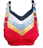 Capricia O'Dare Set 6 Plus Size Full Coverage Support Bra Underwired Floral