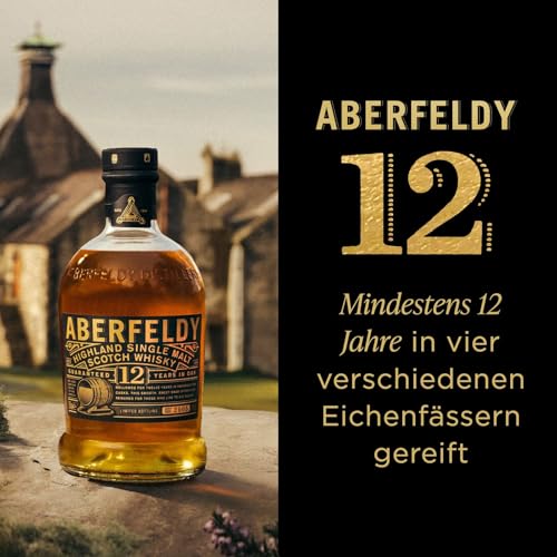 Aberfeldy 12 Jahre Single Malt Scotch Whisky, 40 Vol.-%, 70 cl/700 ml, Premium-Whisky, in vier verschiedenen Fassarten gereift thumbnail 2