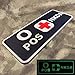 PVC Rubber 3D GITD Touch Fastener Patch Blood Type NKDA Glow in The Dark Combat Tactical GID