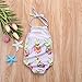 Viworld Baby Girl one Piece Swimsuit Pineapple Swimwear Backless Halter Sunsuit Summer Beachwear Outfit (Pineapple, 6-12 Months(80))