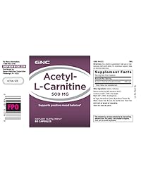 GNC acetilo-l-carnitine 500 mg