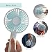 Artifit N9 Mini Portable Handheld Personal Fan, Desk Table Fan for Home, Office, Fishing, Hiking & Baby Stroller, 3 Speeds, Silent (Water Blue)