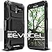 Evocel Generation Series Phone Case Compatible with Kyocera Hydro View (C6742), Hydro Reach (C6743), Hydro Shore featuring HD Screen Protector and Belt Clip Holster, Black