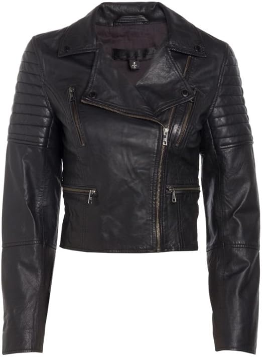 jaqueta de couro feminina rock