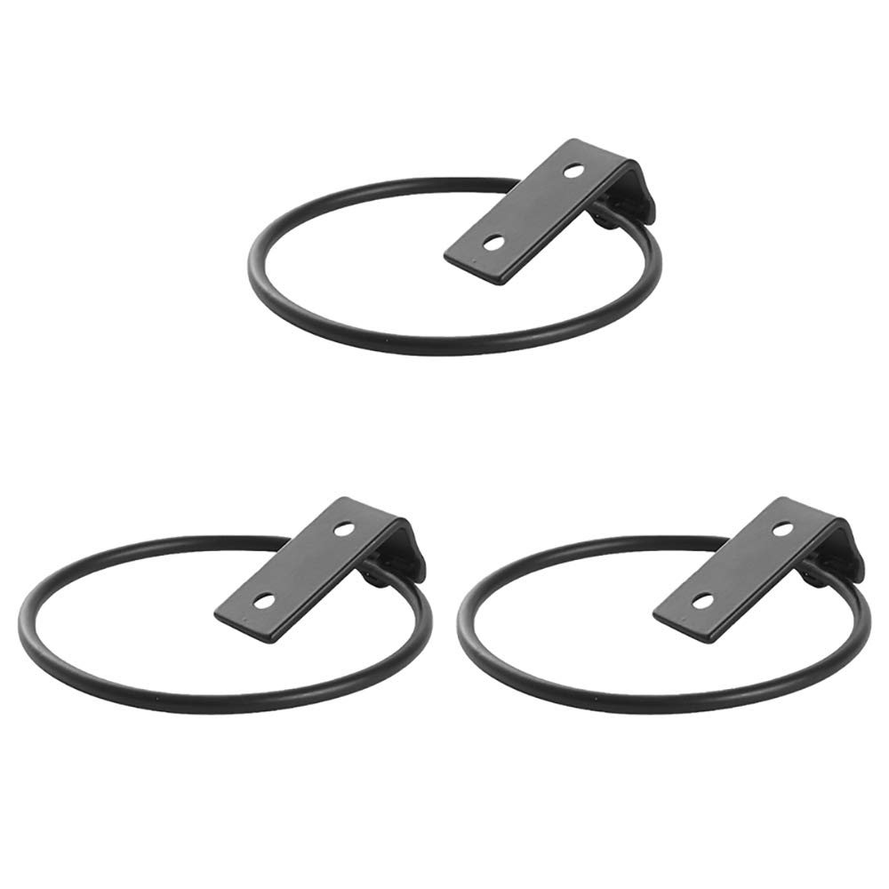 SagaSave 3Pcs Planter Pot Ring Flower Pot Holder Hangers Wall Mount for Home Garden Balcony Outdoor (Large-17.5x15x6.2cm)