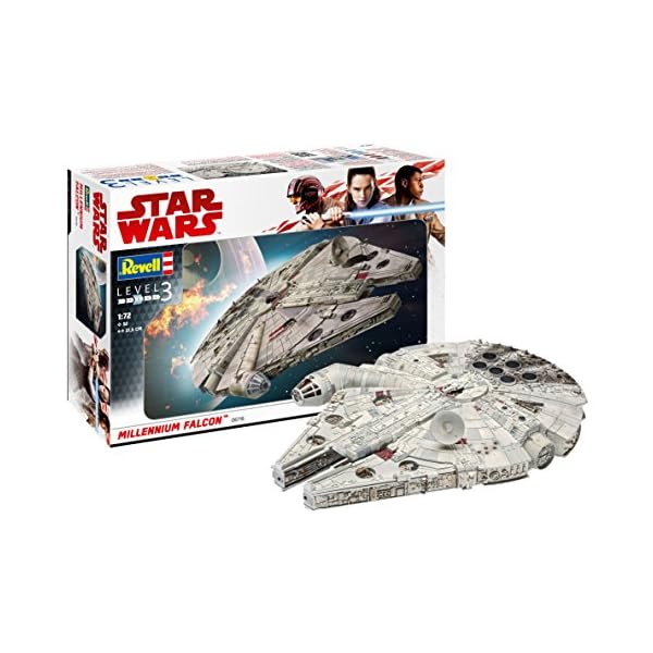 Revell 06718 Modellbausatz Millennium Falcon, 1:72 Scale, Mehrfarbig