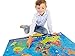 Interactive Talking World Map for Kids TG661 - Push, Learn and Discover Over 1000 Facts About Our World - Ideal Interactive Learning Toy Gift for Boys & Girls Aged 5,6,7,8,9,10 - by ThinkGizmos