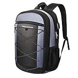Laptop Backpack, SEEHONOR Anti Theft Travel Backpack with USB Charging Port, Slim Business Computer Backpack Water Resistant Travel School Bags Fits 15.6 Inch Laptop