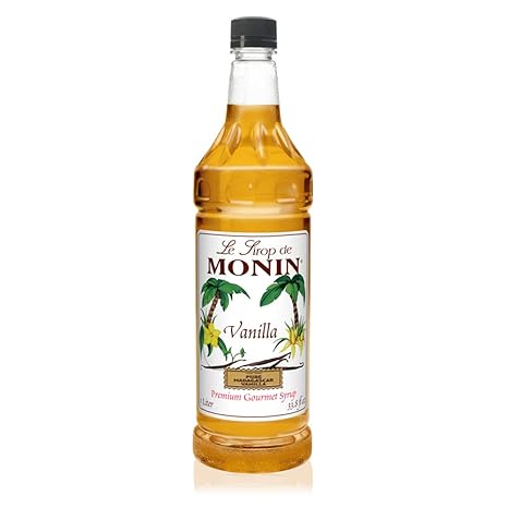 Monin Vanilla Syrup Versatile Flavor Great For Coffee Shakes And Cocktails Gluten Free Vegan Non Gmo 1 Liter Amazon Com Grocery Gourmet Food