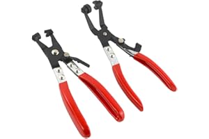 YRDGRG #NA 2PCS Hose Clamp Pliers Repair Tool, Angled Band Hose Clamp Pliers and Swivel Flat Band for Removal and Installation of Ring-Type or Flat-Band Hose Clamps