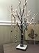 Perfect Life Ideas 24 Inch Snow Covered Lighted Tree - Multiple Uses - Baby Night Light Lamp - Jewelry Tree - Table Top Décor Home Centerpiece Weddings Parties - BO Portable - No Cords Outlets Needed