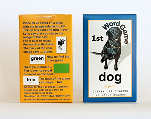 Flash of Brilliance First Word Game One-Syllable Words Early Readers