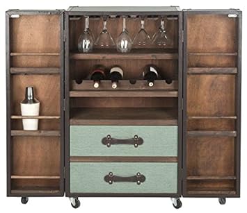 Artikle Leather Bar Cabinet