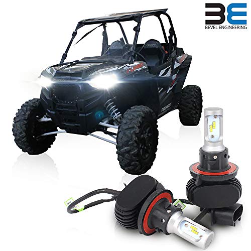Bevel Engineering Premium LED Upgrade for Polaris – Ranger – RZR | General – H13 Head Light Bulb Kit 2-Pack – Low and High Beam Lamp Set |