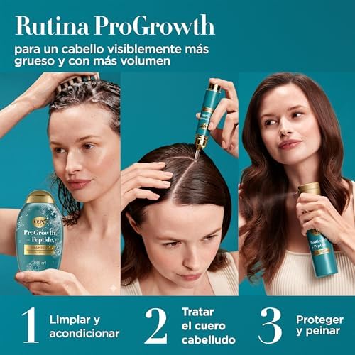 ProGrowth + Peptide Acondicionador Hidratante, Densificador, 385 ml
