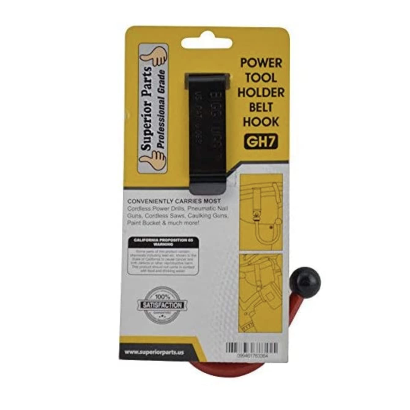 GH7 Hook Drill Power Tool Holder Metal Clip Belt Hook Replaces