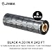 Zebra - Standard Black Wax Ribbon for Thermal Transfer Desktop Printers - Width 4.33 in, Length 242 ft, 0.5 in Core - 6 Rolls