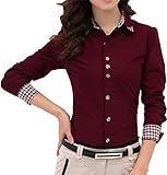 Amoin Women's Floral Print V Neck Cut-out Long Sleeve Shirt