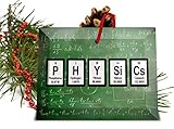 Physics Periodic Table of Elements Glass Christmas