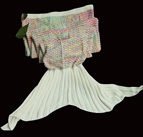 Princess Crochet Mermaid Tail Blankets (Colorful,35''75'')