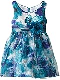 Sweet Heart Rose Little Girls' Allover Floral Print Occasion Dress